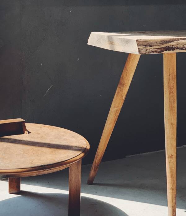 Wooden stool - Imagen 3